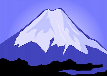 Illustration of the cliffs of mount Everest Foto de stock - Super Valor sin royalties y Suscripción, Código: 400-04520186