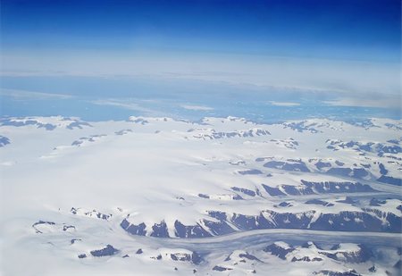 Aerial shot of eastern Greenland Stock Photo - Budget Royalty-Free & Subscription, Code: 400-04520778