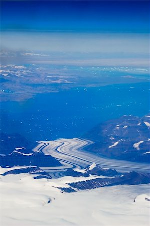 Aerial shot of eastern Greenland Stock Photo - Budget Royalty-Free & Subscription, Code: 400-04520779
