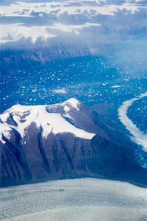 Aerial shot of eastern Greenland Stock Photo - Budget Royalty-Free & Subscription, Code: 400-04520780