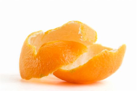 Orange peel on a white background Photographie de stock - Aubaine LD & Abonnement, Code: 400-04520811