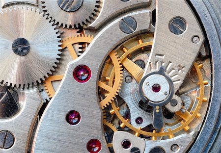 pocket watch - Macro of the old pocket watch gears Stock Photo - Budget Royalty-Free & Subscription, Code: 400-04521379