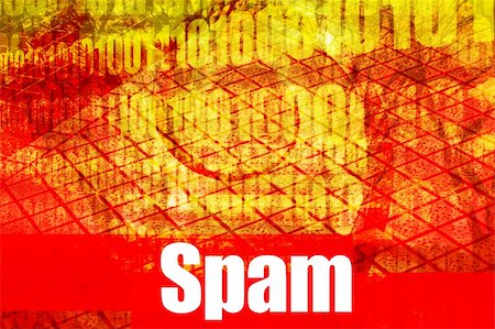 Spam Email Alert Warning Message on abstract technology background Stock Photo - Budget Royalty-Free & Subscription, Code: 400-04521669