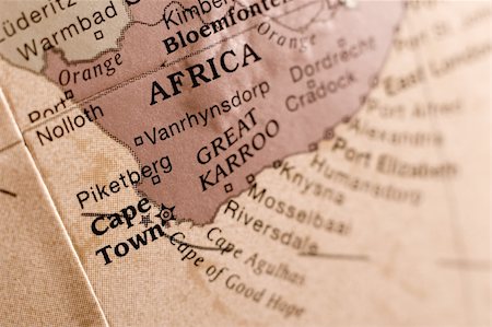 Macro close up of Cape Town, South Africa. Stockbilder - Microstock & Abonnement, Bildnummer: 400-04521775