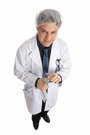 scientist white coat full body - Male Scientist, medical researcher or laboratory worker holding  a multi channel pipettor Stock Photo - Budget Royalty-Free & Subscription, Code: 400-04521821