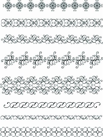 flower border design of rose - royal pattern Foto de stock - Super Valor sin royalties y Suscripción, Código: 400-04522030
