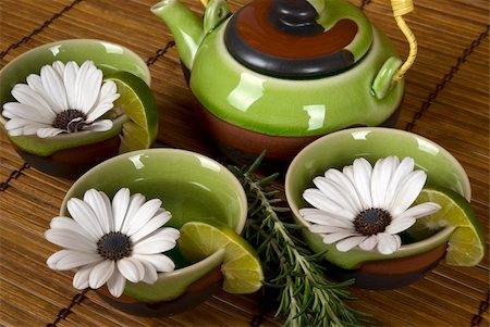 Relaxing herbal tea in a spa Stock Photo - Budget Royalty-Free & Subscription, Code: 400-04522265