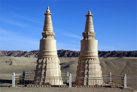 shanin (artist) - Two stupas near Margao caves Stock Photo - Budget Royalty-Free & Subscription, Code: 400-04522596