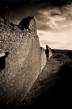 Old ruin in Chaco Canyon National Park Stock Photo - Budget Royalty-Free & Subscription, Code: 400-04522646