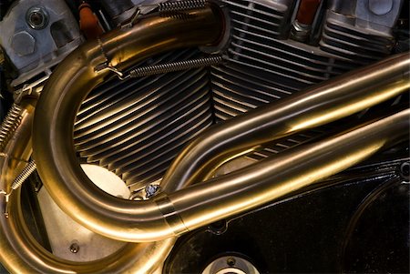 Motorcycle Engine Details Photographie de stock - Aubaine LD & Abonnement, Code: 400-04522640