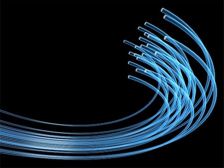 optical fibers isolated on black background Stock Photo - Budget Royalty-Free & Subscription, Code: 400-04522771