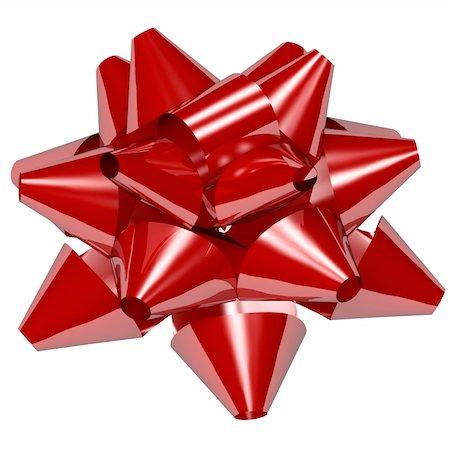 simsearch:694-03328113,k - red gift star bow isolated on white background Fotografie stock - Microstock e Abbonamento, Codice: 400-04522823