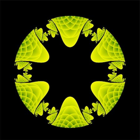 patballard (artist) - An abstract fractal done in shades of green to make a circular frame. Stock Photo - Budget Royalty-Free & Subscription, Code: 400-04523977