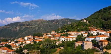 simsearch:400-04718145,k - Picture of a Greek village on the mountains of the Peloponnese. Photographie de stock - Aubaine LD & Abonnement, Code: 400-04535017