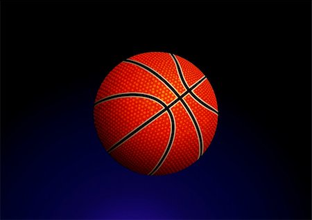simsearch:400-04766687,k - Vector illustration of detailed basketball ball on gradient background Foto de stock - Super Valor sin royalties y Suscripción, Código: 400-04535248