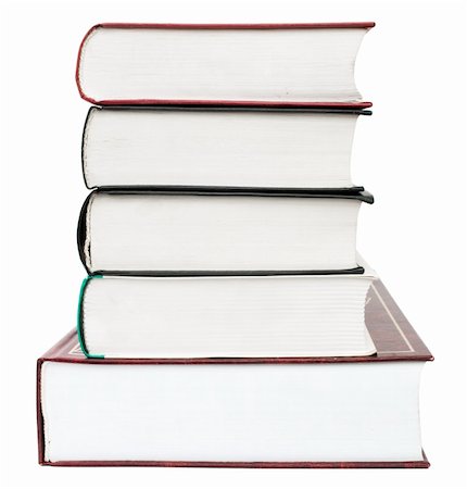 simsearch:400-04018766,k - five thick books,dictionnaries lying in a stack, isolated on white background, clipping path included Foto de stock - Super Valor sin royalties y Suscripción, Código: 400-04535525