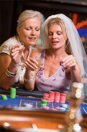 Woman celebrating bridal shower in casino Stock Photo - Budget Royalty-Free & Subscription, Code: 400-04535890