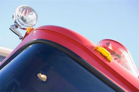 fire truck close - Detail of a fire engine Stock Photo - Budget Royalty-Free & Subscription, Code: 400-04536369