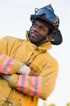 simsearch:400-04036437,k - Portrait of a firefighter Foto de stock - Super Valor sin royalties y Suscripción, Código: 400-04536375