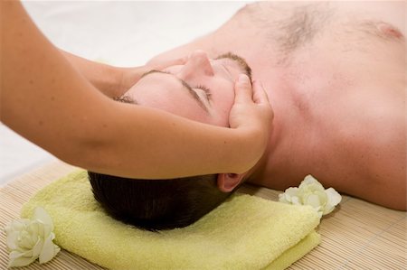 simsearch:400-04517890,k - happy man relaxing in spa salon Stock Photo - Budget Royalty-Free & Subscription, Code: 400-04537578