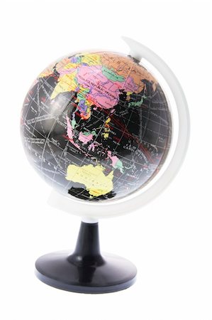 simsearch:400-04774467,k - Desk Globe on White Background Stock Photo - Budget Royalty-Free & Subscription, Code: 400-04537640