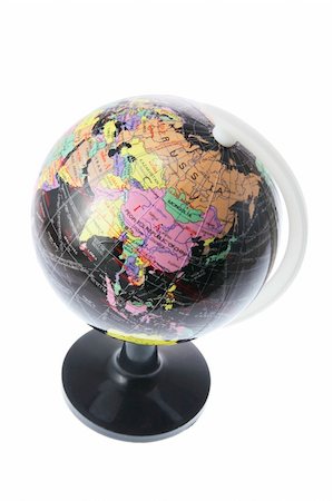 simsearch:400-04774467,k - Desk Globe on White Background Stock Photo - Budget Royalty-Free & Subscription, Code: 400-04537641