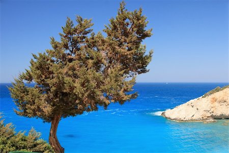 simsearch:400-05711959,k - Porto Katsiki beach on the Ionian island of Lefkas Greece Stock Photo - Budget Royalty-Free & Subscription, Code: 400-04537750