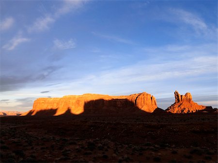 simsearch:400-04997283,k - Scenic landscape of mesas in Monument Valley near the border of Arizona and Utah, United States. Stock Photo - Budget Royalty-Free & Subscription, Code: 400-04538072