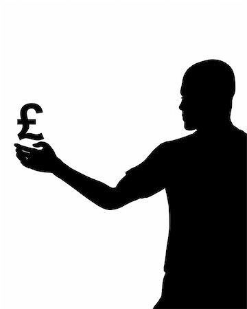 A man with the UK currency symbol. Stock Photo - Budget Royalty-Free & Subscription, Code: 400-04538309