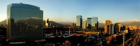 panoramic road drive - Panoramic image of the city of Santiago, Chile Stock Photo - Budget Royalty-Free & Subscription, Code: 400-04538714