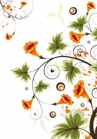 simsearch:400-04123781,k - Floral background with blots, element for design, vector illustration Fotografie stock - Microstock e Abbonamento, Codice: 400-04538970