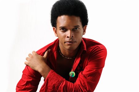 simsearch:400-05009914,k - Portrait of young trendy african man posing - isolated Foto de stock - Super Valor sin royalties y Suscripción, Código: 400-04539828