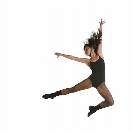 Modern Jazz Street Dancer Jumping With Intentional Motion Blur Stock Photo - Budget Royalty-Free & Subscription, Code: 400-04539891