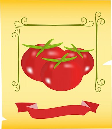 evestock (artist) - tomatoes illustration Stock Photo - Budget Royalty-Free & Subscription, Code: 400-04530073