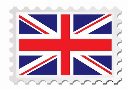 solitaire - British flag inspired by a stamp with drop shadow Stock Photo - Budget Royalty-Free & Subscription, Code: 400-04530742
