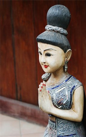simsearch:400-06128693,k - Traditional stone carved Thai statue - travel and tourism. Foto de stock - Super Valor sin royalties y Suscripción, Código: 400-04531153
