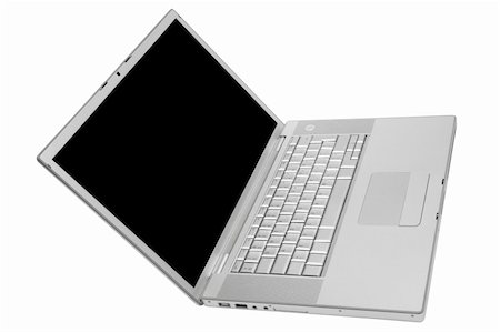 simsearch:400-04786483,k - Modern and stylish laptop on a white background Photographie de stock - Aubaine LD & Abonnement, Code: 400-04531356