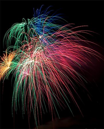 roman festival - Various details of traditional pyrotechnical firework displays Stock Photo - Budget Royalty-Free & Subscription, Code: 400-04531480
