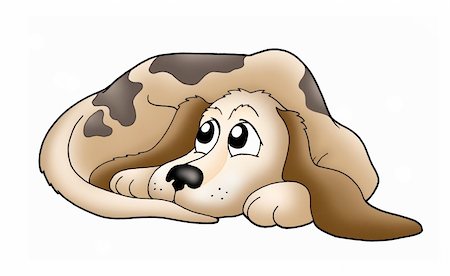 simsearch:400-04598569,k - Color illustration of cute brown dog. Stock Photo - Budget Royalty-Free & Subscription, Code: 400-04531961