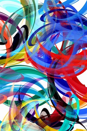 fleck - Colorful background in abstract painting style Stock Photo - Budget Royalty-Free & Subscription, Code: 400-04533621
