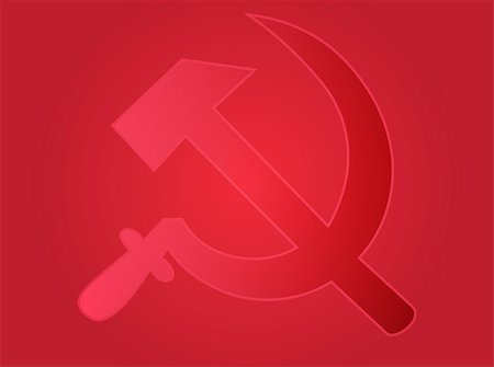soviet style - Soviet USSR hammer and sickle political symbol Stock Photo - Budget Royalty-Free & Subscription, Code: 400-04544116