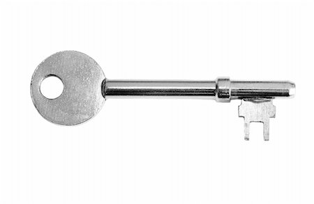 Key isolated on white Stock Photo - Budget Royalty-Free & Subscription, Code: 400-04544153