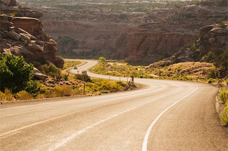 Western road at sunset Stock Photo - Budget Royalty-Free & Subscription, Code: 400-04545774