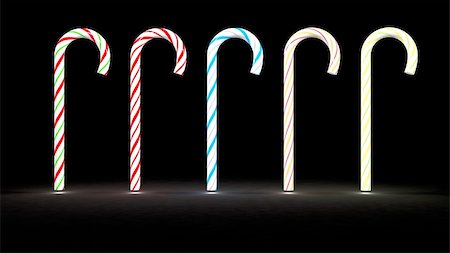 simsearch:400-04271654,k - a row of different color christmas candy cane, 3d render Photographie de stock - Aubaine LD & Abonnement, Code: 400-04546047