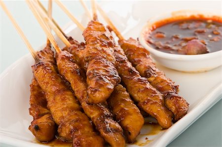 satay - One of Indonesia and Malaysian dish Stock Photo - Budget Royalty-Free & Subscription, Code: 400-04546356