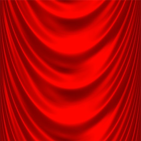 sheet curtain - elegant satin or silk, red drapes, very smooth Stock Photo - Budget Royalty-Free & Subscription, Code: 400-04547370