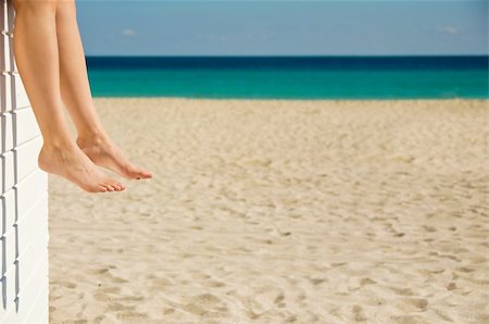 simsearch:400-04912125,k - Woman relaxing on the beach on a sunny day Stock Photo - Budget Royalty-Free & Subscription, Code: 400-04547792