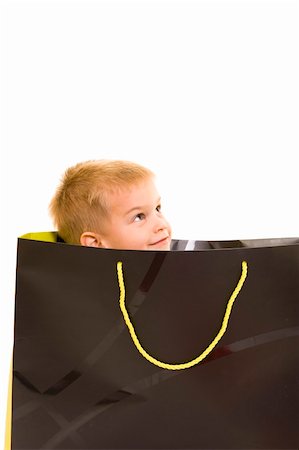 simsearch:400-04001701,k - A cute 3yr old playing with a shopping bag. Stock Photo - Budget Royalty-Free & Subscription, Code: 400-04547842