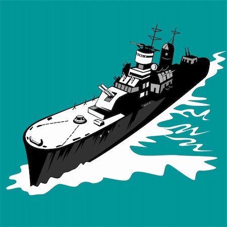 simsearch:400-04500008,k - Vector art on battleships Stockbilder - Microstock & Abonnement, Bildnummer: 400-04548162