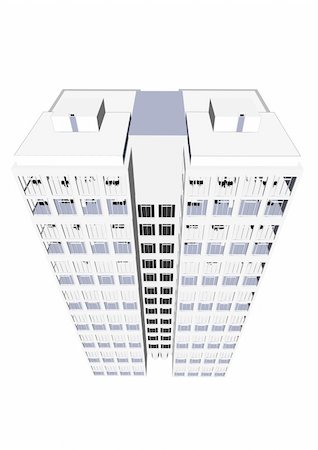 simsearch:400-04056212,k - Skyscraper / Office Block in vector format. Every feature of each building including doors and windows can be edited or colored to suit. Stock Photo - Budget Royalty-Free & Subscription, Code: 400-04548246
